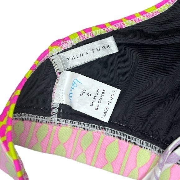 Trina Turk Swim Top Bikini Ladies Size 6 - Picture 4 of 4